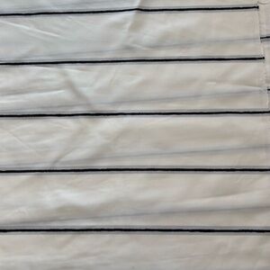 Striped White and Black Home Design Fabric